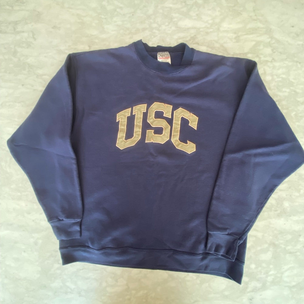 Blue USC Crewneck Sweatshirt with Collegiate Style